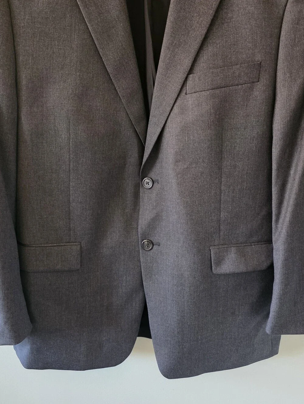 Lauren Ralph Lauren 44S Old Money Modern Academic Formal Office Gray Wool Blazer